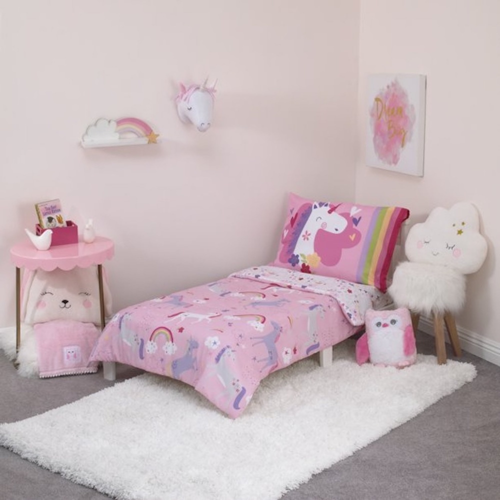 Everything Kids: Unicorn Wishes & Rainbow Dreams 4pc Toddler Set